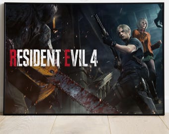 Resident Evil 4 Remake Poster: Gamer Room Wall Art