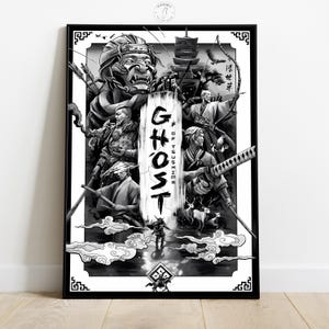 Ghost of Tsushima Poster | Video Game Wall Art | Gamer Room Decor | Game Poster Print | Home Wall Decor | Gift for Him & Her