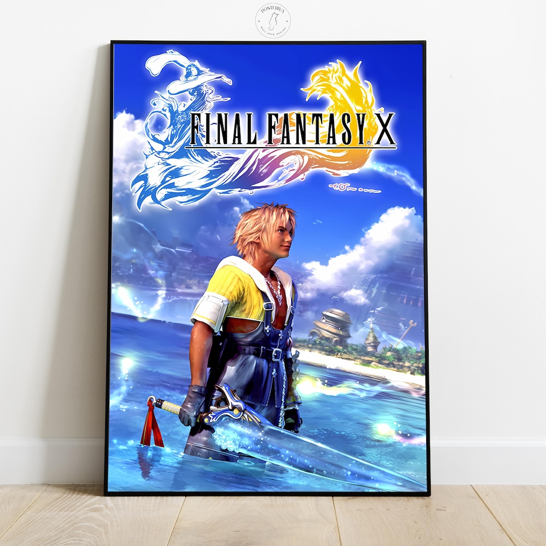 【B2ポスター】FINAL FANTASY X Final Fantasy X Promo Ad Poster - Japan Japanese Not For Sale B2