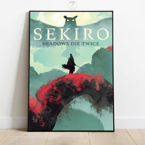 Sekiro Shadows Die Twice Poster | Video Game Wall Art | Gamer Room Decor | Game Poster Print | Home Wall Decor | Gift for Gamers
