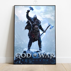 God of War Ragnarok Poster | Video Game Wall Art | Gamer Room Decor | Game Poster Print | Home Wall Decor | Gift for Him & Her