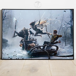 God of War Ragnarök Poster | Video Game Wall Art | Gamer Room Decor | Game Poster Print | Home Wall Decor | Gift for Gamers