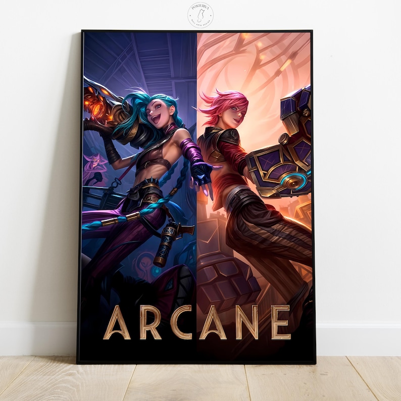 Arcane Poster | Tv Series Wall Art | Gamer Room Decor | Home Decor - Etsy