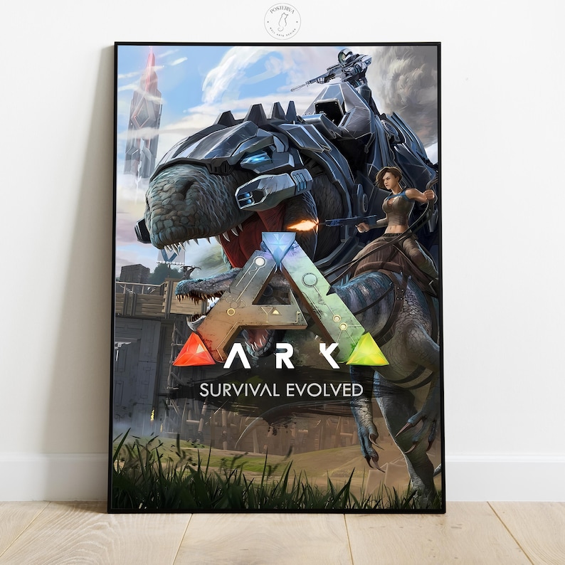 Ark Survival Evolved Poster | Gamer Room Wall Art - Etsy