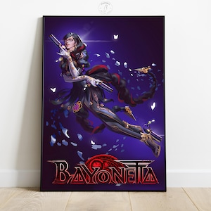 Poster di Bayonetta / Arte murale di videogiochi / Decorazione per la stanza dei giocatori / Stampa di poster di videogiochi / Decorazione da parete per la casa / Regalo per giocatori • 2