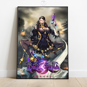 Poster di Bayonetta / Arte murale di videogiochi / Decorazione per la stanza dei giocatori / Stampa di poster di videogiochi / Decorazione da parete per la casa / Regalo per giocatori