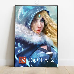 Dota 2 Poster | Video Game Wall Art | Gamer Room Decor | Game Poster Print | Home Wall Decor | Gift for Gamers