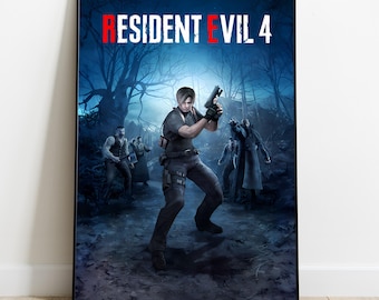 Resident Evil 4 Remake Poster: Video Game Art Print