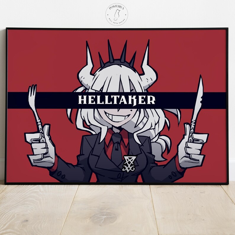 Helltaker Signs Helltaker Poster | Premium Video Game Wall Art - Etsy