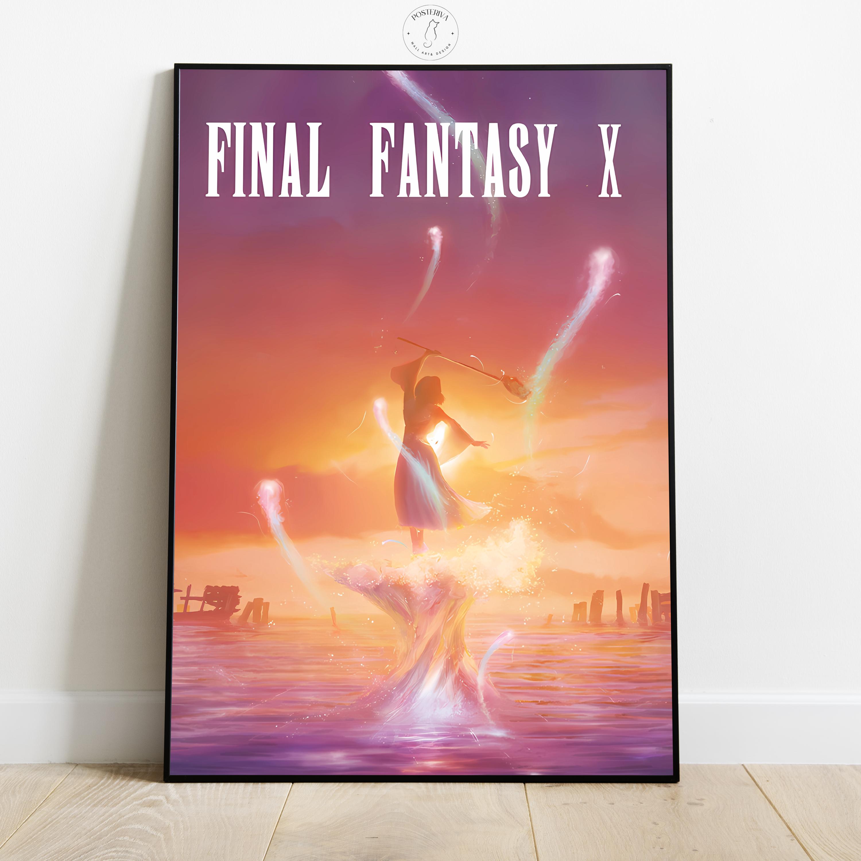 Final Fantasy X Poster | Video Game Wall Art | Gamer Room Decor