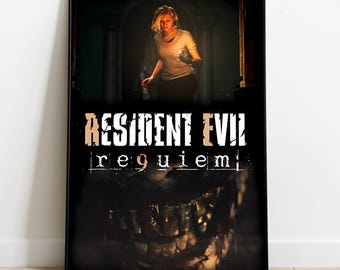 Resident Evil Requiem Poster | Video Game Wall Art | Gamer Room