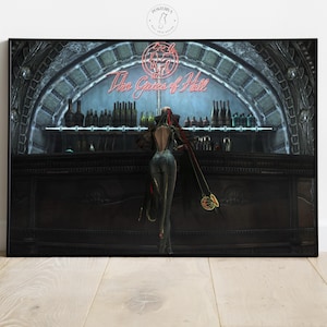 Poster di Bayonetta / Arte murale di videogiochi / Decorazione per la stanza dei giocatori / Stampa di poster di giochi / Decorazione da parete per la casa / Regalo per giocatori • 3