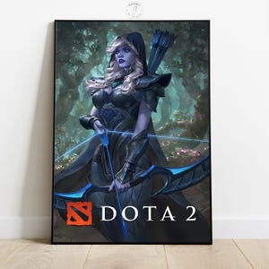 Dota 2 Poster | Video Game Wall Art | Gamer Room Decor | Game Poster Print | Home Wall Decor | Unique Gift for Gamers