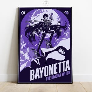 Poster di Bayonetta / Arte murale di videogiochi / Decorazione per la stanza dei giocatori / Stampa di poster di videogiochi / Decorazione murale per la casa / Regalo per lui e per lei