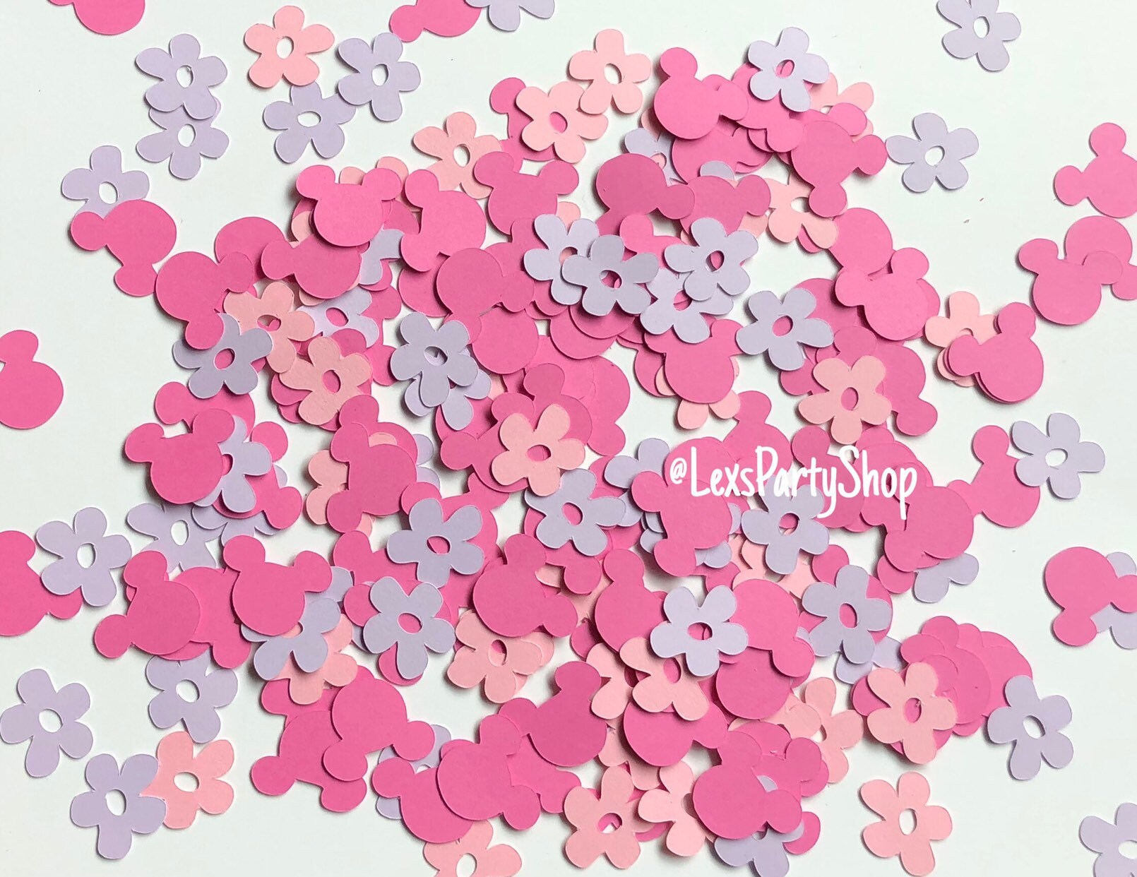 Minnie Mouse Confetti Pack 200 Disney Minnie Mouse Custom Confetti Pieces Scrapbooking Birthday Table Decor