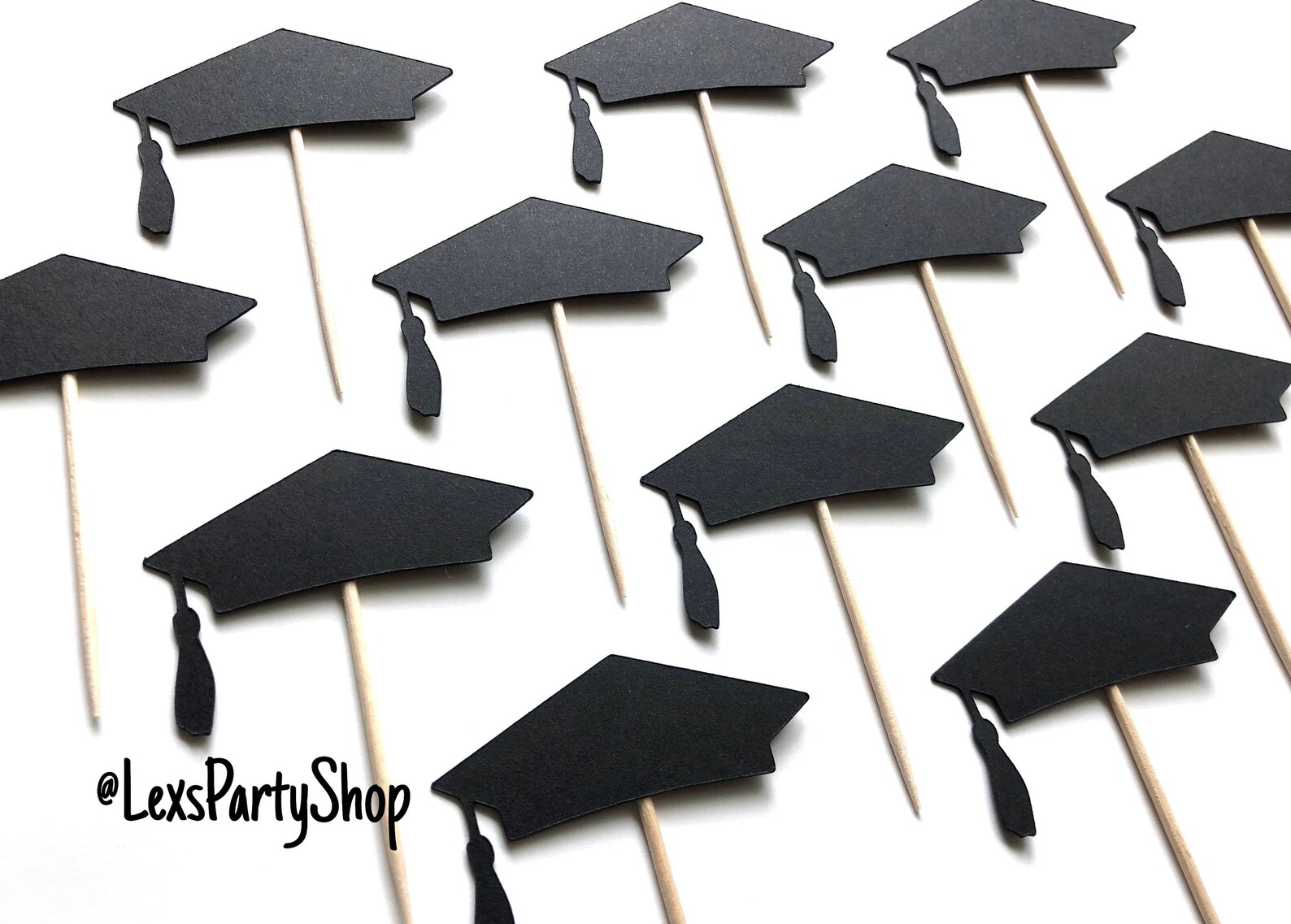 Graduation Cupcake Toppers Graduation Cap Graduation Cap Etsy