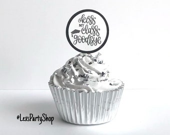 Graduation cupcake toppers, 2024 Graduation cupcake toppers, class of 2024