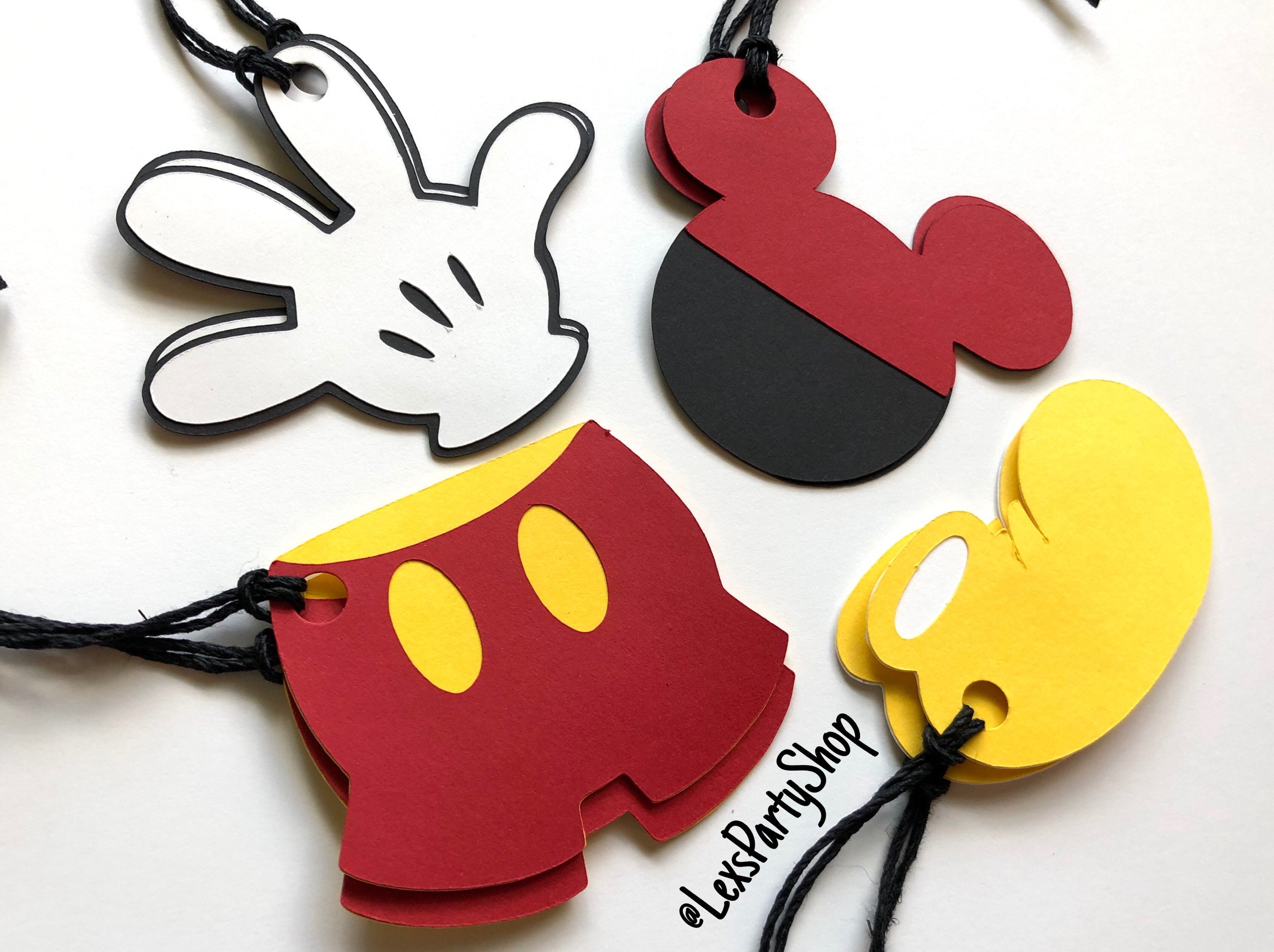Mickey Mouse Gift Tags: 8 Disney Mickey Mouse Custom Gift | Etsy
