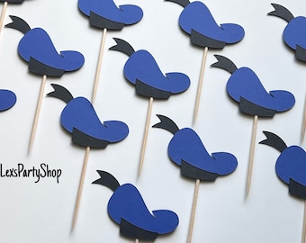 Donald Duck Cupcake Toppers: Party Food Picks