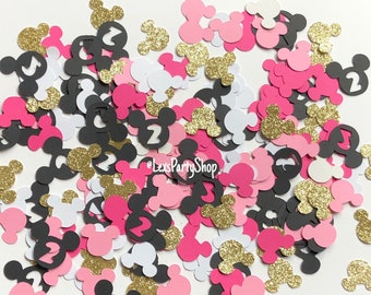 Minnie Mouse Confetti, Minnie Mouse Birthday Confetti