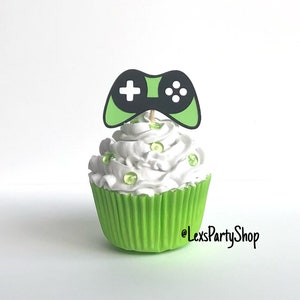 Gamer Party Cupcake Toppers, Gamer Party, Video Game Party