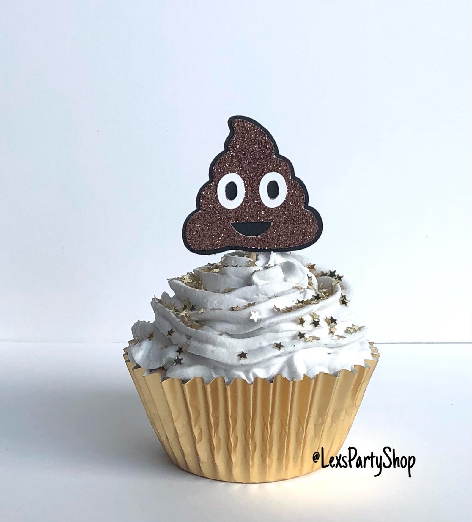 Poop Emoji Cupcake Toppers Emoji Party Emoji Food Picks | Etsy