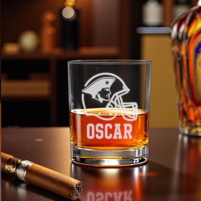 New England Patriots - Personalized Football Fan Whiskey Decanter Set ...