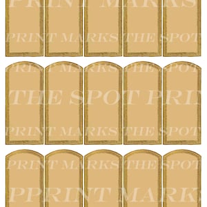 Digital Download Collage Sheet 1.5 x 3.4 Blank Vintage Antique Old 1800&#39;s Apothecary Style Spice Herb Wine Perfume Potion Labels 7 Organize
