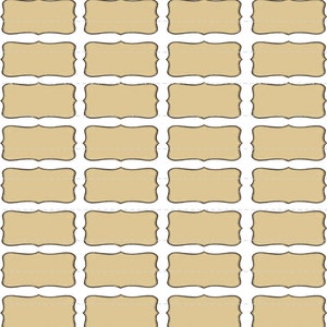 Digital Download Collage Sheet Blank Vintage 1800&#39;s Apothecary Style Spice Herb Potion Food Kitchen Pantry Organization Labels 2
