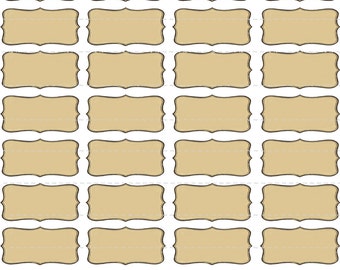 Digital Descargar Hoja collage en blanco Vintage 1800's Apothecary Estilo Spice Potion Food Kitchen Pantry Organization Labels 2