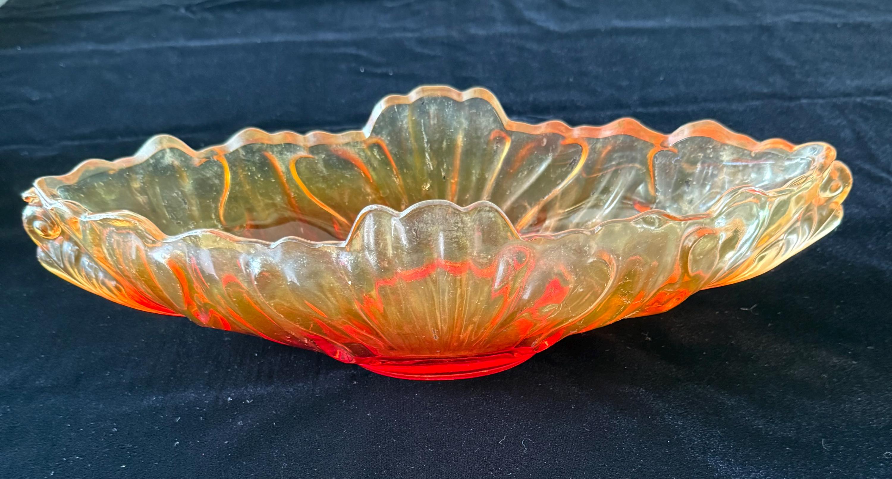 Jeanette Glass Gondola Bowl - Etsy