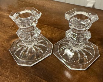 Mikasa Slovenia Edinburgh Crystal Candle Holders