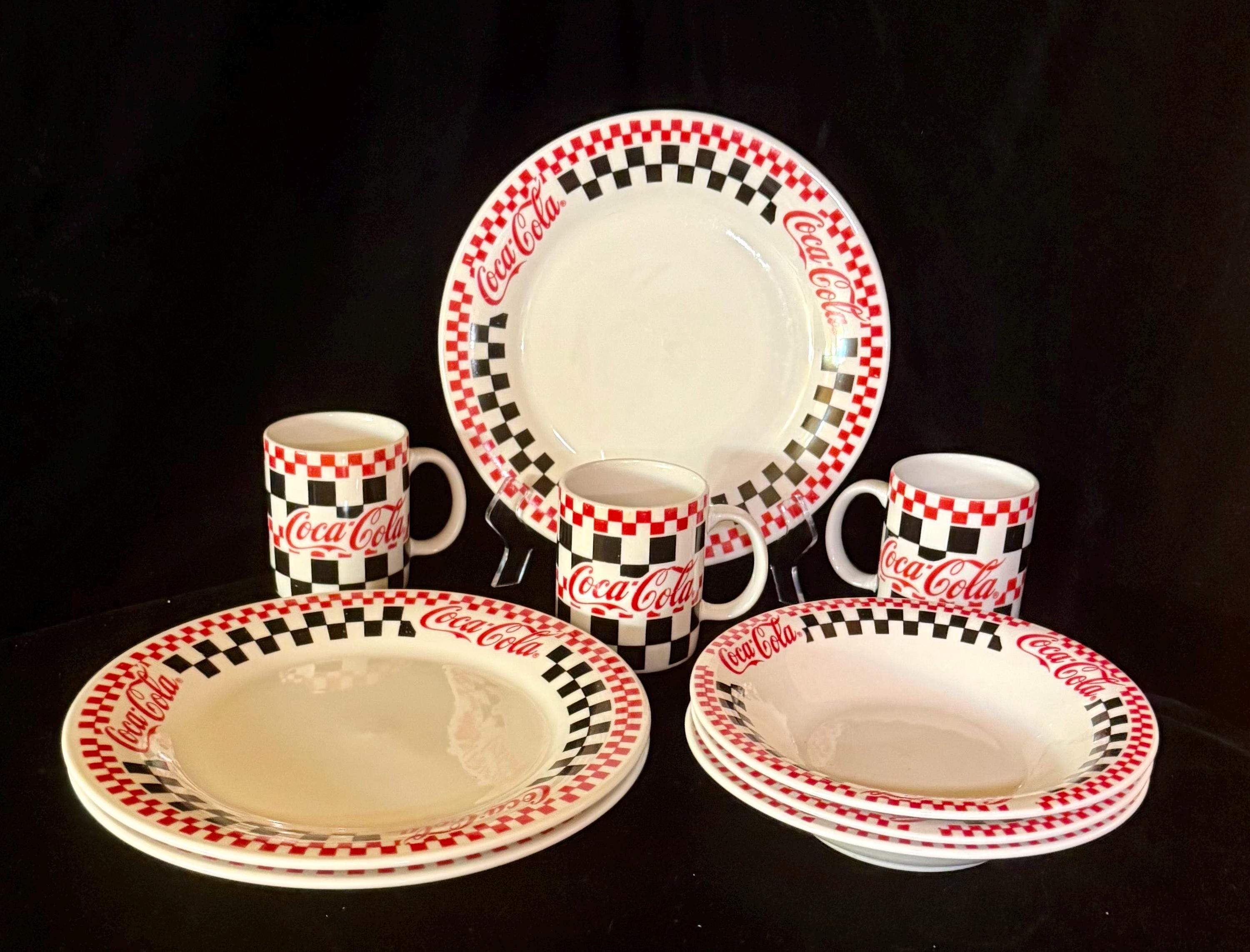 Coke Cola Dinnerware Set - Etsy