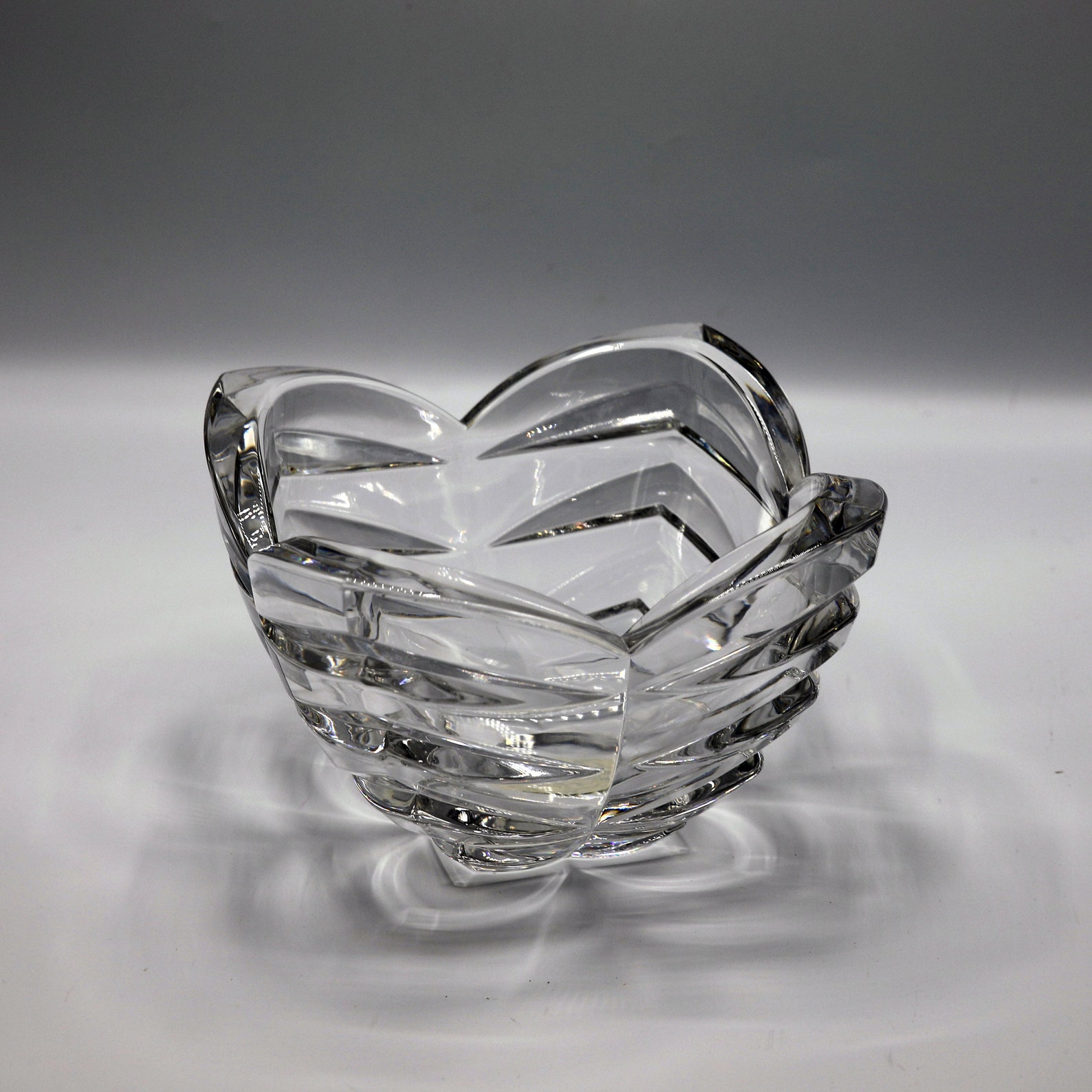 Vintage Lenox Ovations Bowl Hand Cut Crystal Bowl Made in Etsy