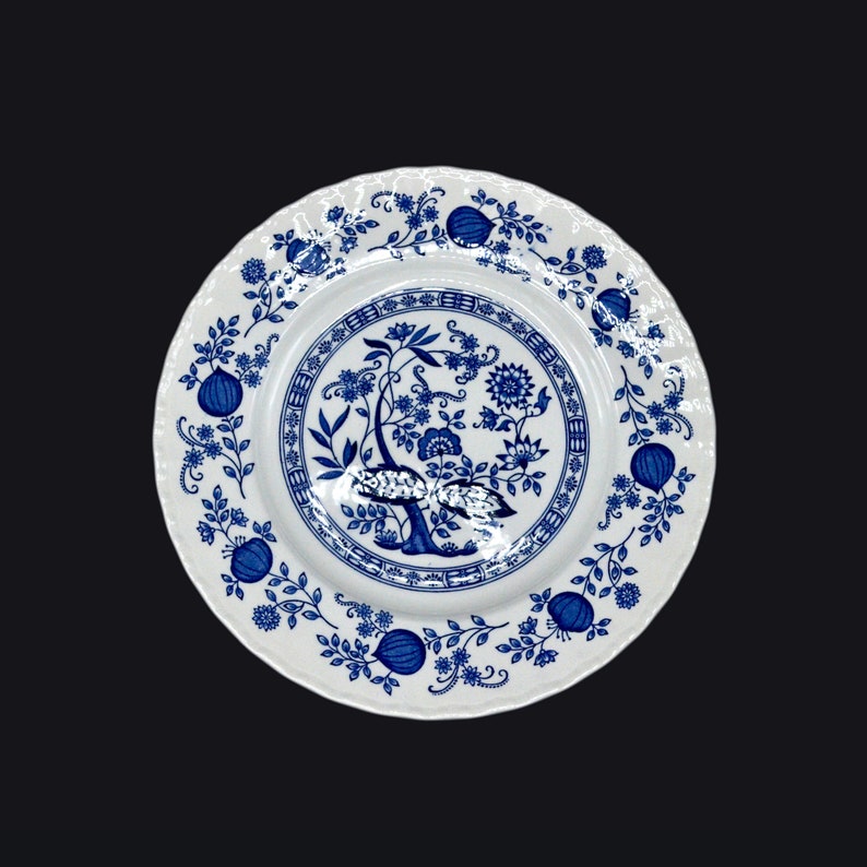 Wedgwood Blue Heritage Pattern Dinner Plate 10 INCH Blue Onion Etsy