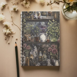 Libro de recetas de la bruja mágica 5,5 x 8,5