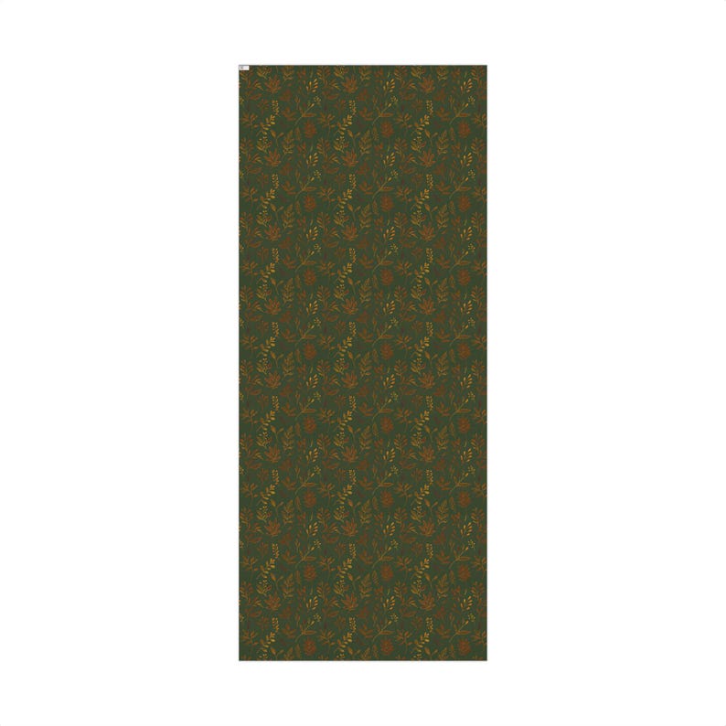 Botanisk presentinslagning, miljövänligt omslagspapper, presentpapper, omslagspapper för högtider, höstlövverk bild 7