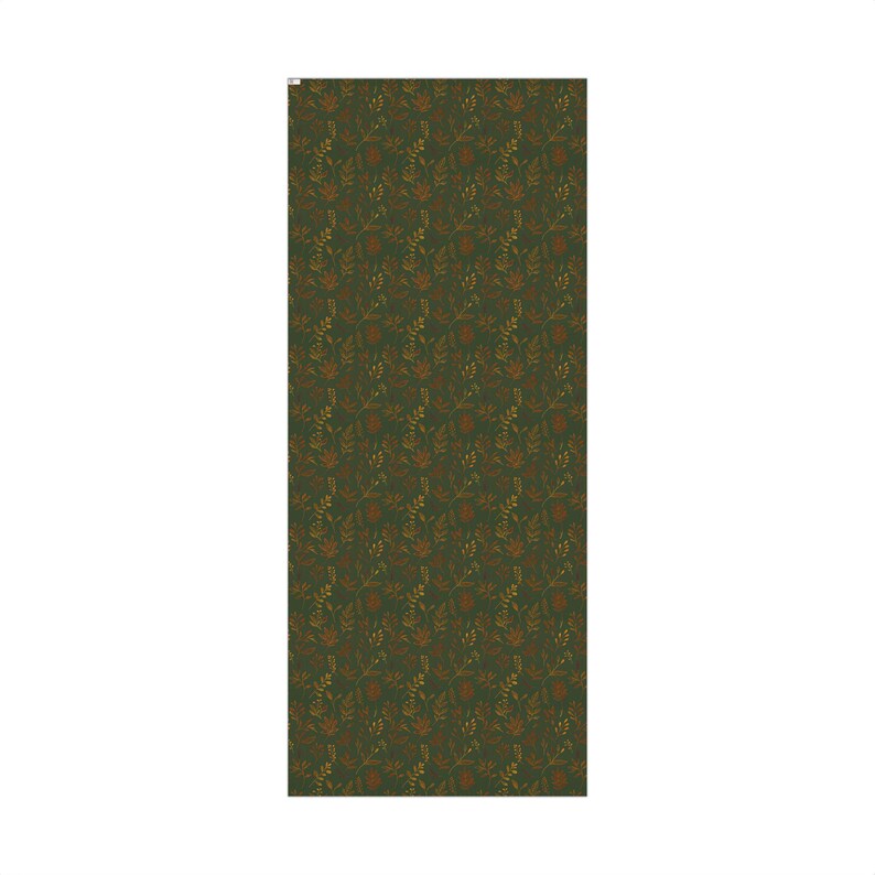 Botanisk presentinslagning, miljövänligt omslagspapper, presentpapper, omslagspapper för högtider, höstlövverk bild 4