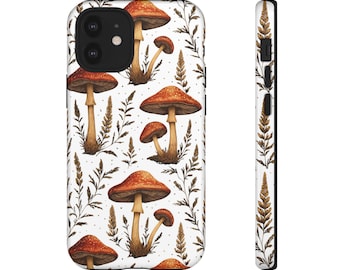 Mushroom Phone Case, Cottagecore mushroom iPhone 16 case, Fall Aesthetic, Unique Gift, Eco-Friendly Fashion, Back to school