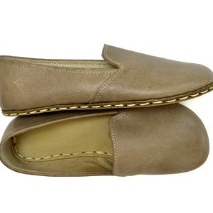 Handmade Leather Grounding Shoes: Barefoot Slip-Ons with Copper