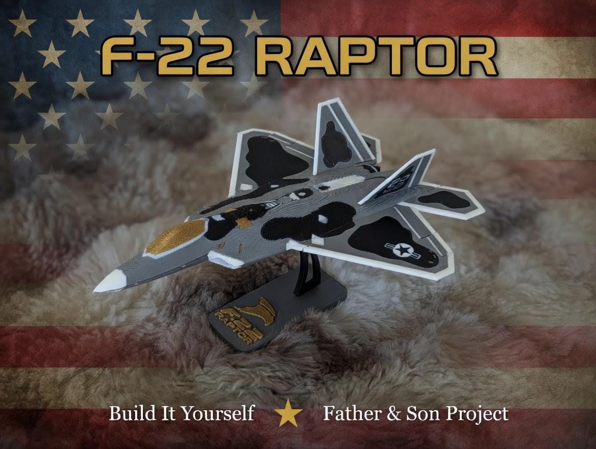 F 22 Raptor R Model F-22 Raptor Model Kit | DIY Build | Father & Son Activity | Aviation ...