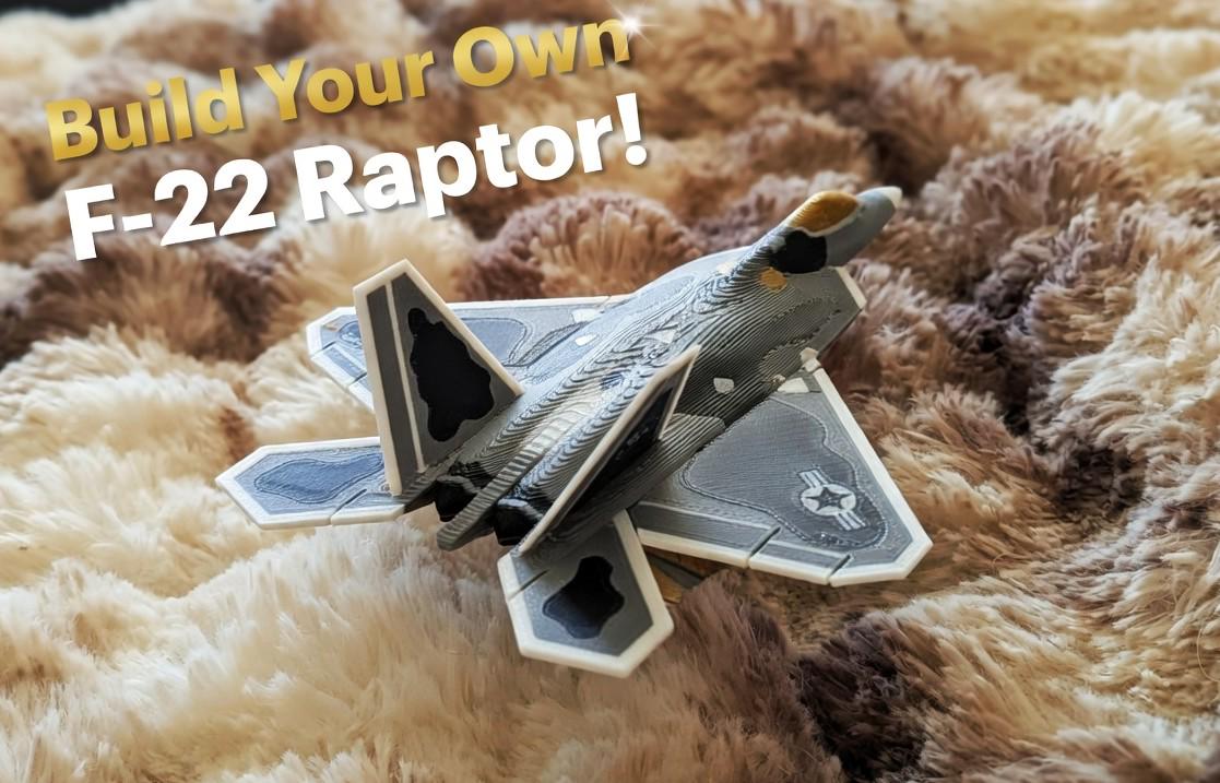 F 22 Raptor R Model F-22 Raptor Model Kit | DIY Build | Father & Son Activity | Aviation ...