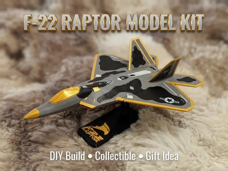 Botm Build Raptor F-22 Raptor Model Kit | DIY Build | Father & Son Activity | Aviation ...