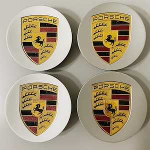 Set med 4 navkapslar, silver och guld 76 mm, 65 mm navkapslar, fälgskydd, vattentäta hjultillbehör