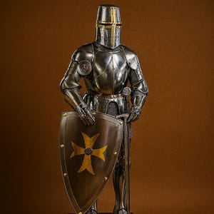 Full Suit of Solid Steel Templar Knight Armor - XL Adult Size