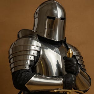 Barbute Armor | Full Body Plate Armor For Medieval Reenactment | Barbuta Knight | Full Body Costume for Larp Cosplay & Roleplay Costume Gift