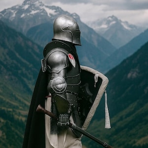 Barbute Full Armor Suit ~ Barbuta Warrior Armor Plates ~ Century Cosplay Armor - Complete Battle-Ready Armor - Best Gift