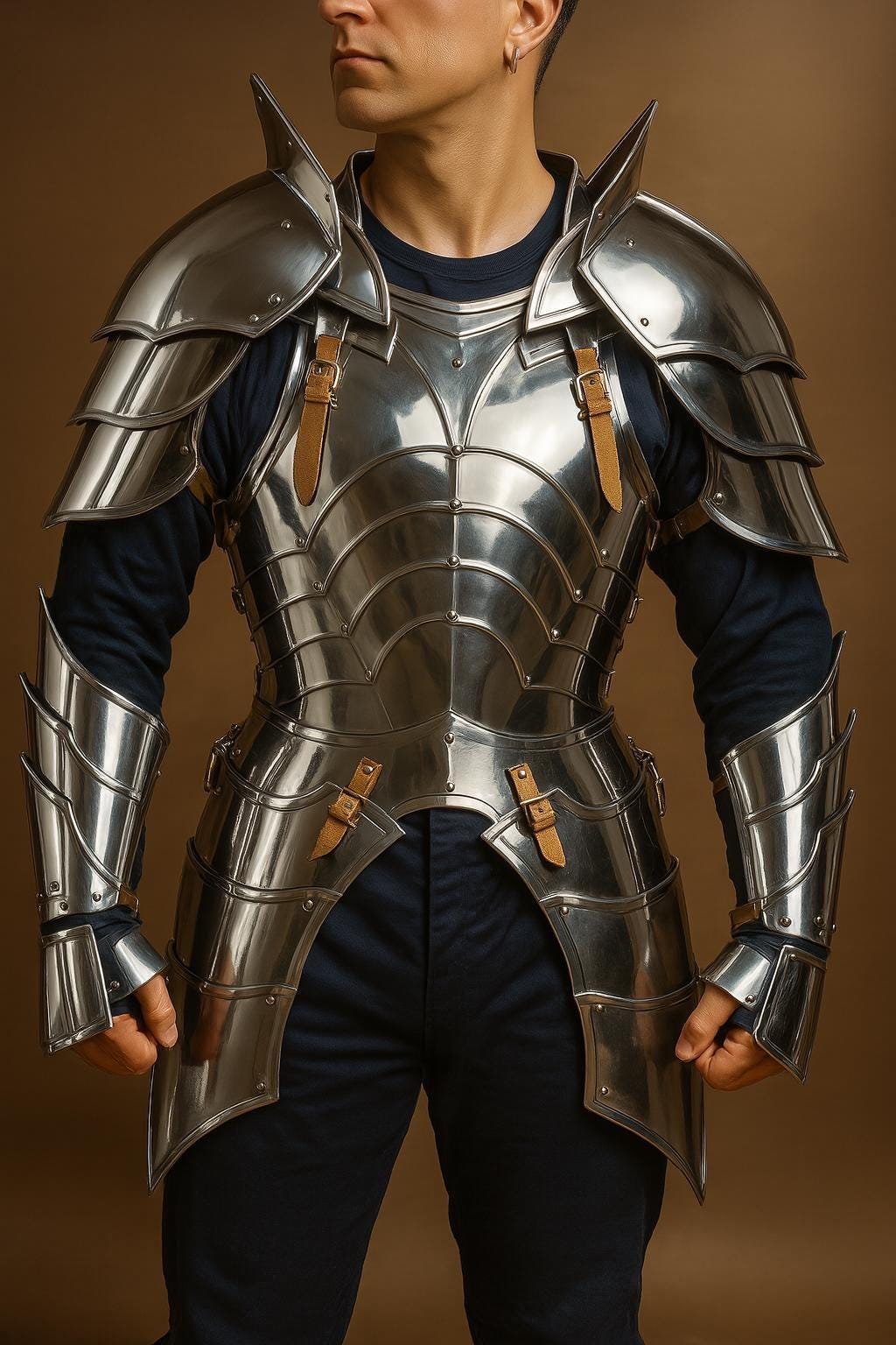 Medieval Knight Full Body Armor Suit | Articulated Steel Cuirass with Pauldrons & Gauntlets – LARP/Cosplay Renaissance Costume | Best Gift