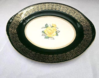 Homer Laughlin "Lady Greenbriar" Oval Serving Platter 13 3/8"