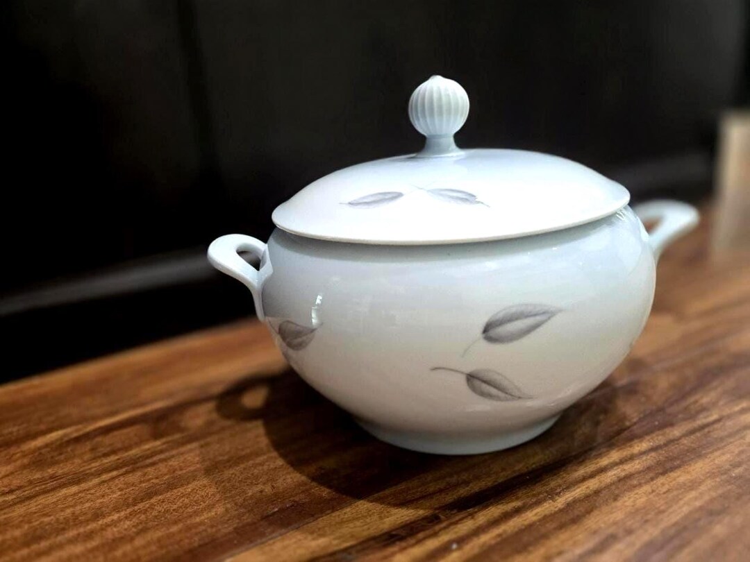 Vintage Bing & Grondahl Falling Leaves China Round Covered Soup ...